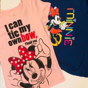 Minnie Mouse bundle of tees/tops/shirts Disney world Disney land summer trip